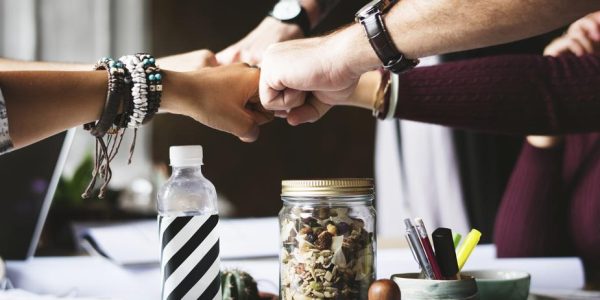 Business Colleagues Together Teamwork Working Office Business Colleagues Together Teamwork Working Office
